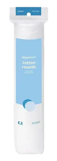 Amazon Basics Hypoallergenic 100% Cotton Rounds