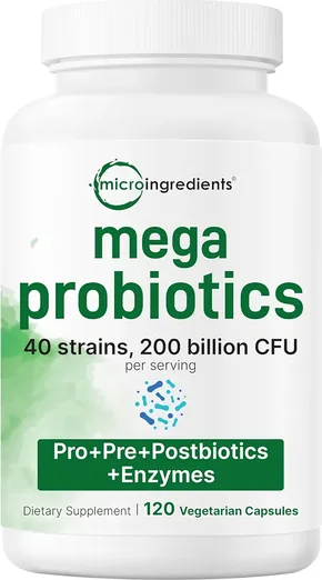 Micro Ingredients Probiotics 200 Billion CFU (120 capsules)