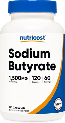 Nutricost Sodium Butyrate 1,500mg (120 capsules)