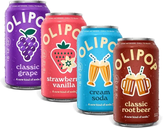 OLIPOP Favorites Prebiotic Soda Variety Pack (12 count)