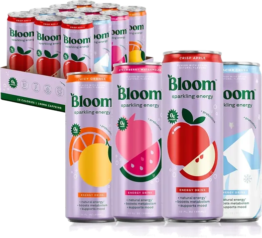 Bloom Zero Sugar Energy Drink Variety Pack (12 count)