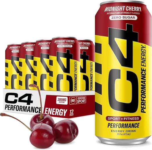 C4 Midnight Cherry Performance Energy Drink (12 pack)