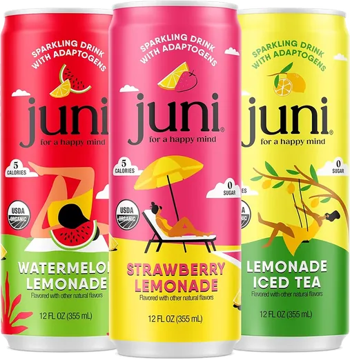 Juni Organic Adaptogen Lemonade Variety Pack (12 count)