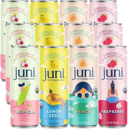 Juni Sparkling Adaptogen Variety Pack (12 pack)