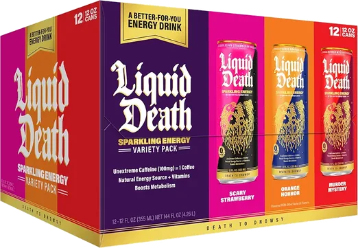 Liquid Death Sparkling Energy Variety Pack (12 count)