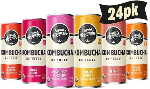 Remedy Sugar-Free Kombucha Sampler (24 pack)