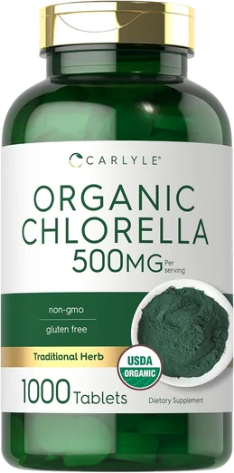 Carlyle Organic Chlorella 500mg (1,000 tablets)