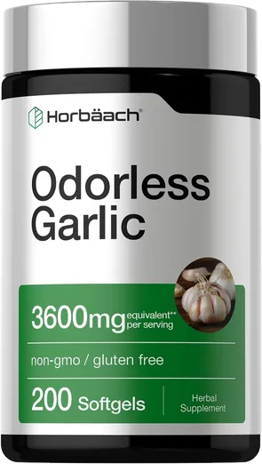 Horbaach Odorless Garlic (200 softgels)