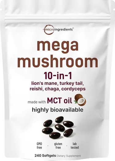 Micro Ingredients 10-in-1 Mushroom Complex (240 softgels)