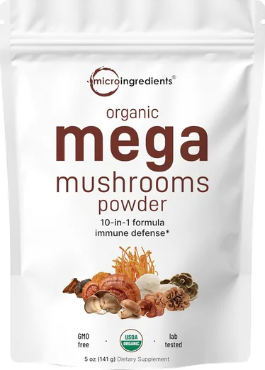 Micro Ingredients Organic 10-in-1 Mushroom Powder (5 oz)