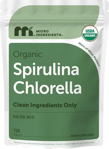 Micro Ingredients Spirulina & Chlorella (720 tablets)