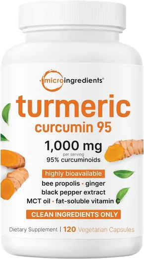 Micro Ingredients Turmeric Curcumin 1,000mg (120 capsules)