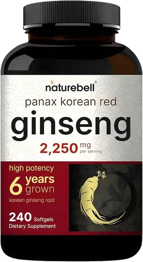 NatureBell Korean Red Ginseng 2,250mg (240 softgels)