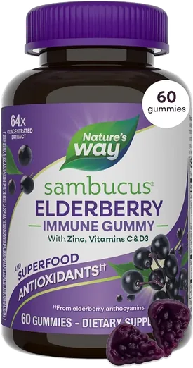 Nature's Way Sambucus Elderberry Gummies (60 count)
