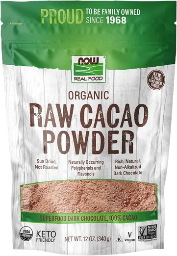NOW Organic Raw Cacao Powder (12 oz)