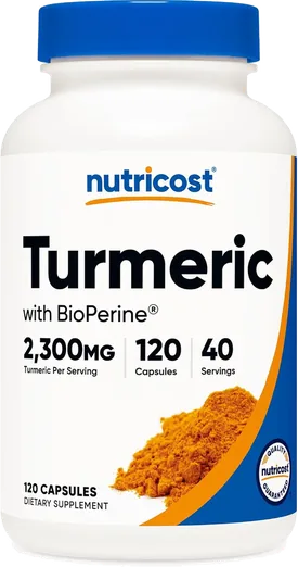Nutricost Turmeric Curcumin 2,300mg (120 capsules)
