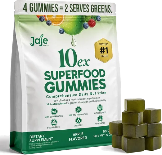 10ex Super Greens & Probiotic Gummies