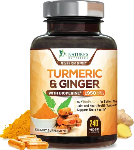 Turmeric Curcumin with Ginger & BioPerine (240 capsules)