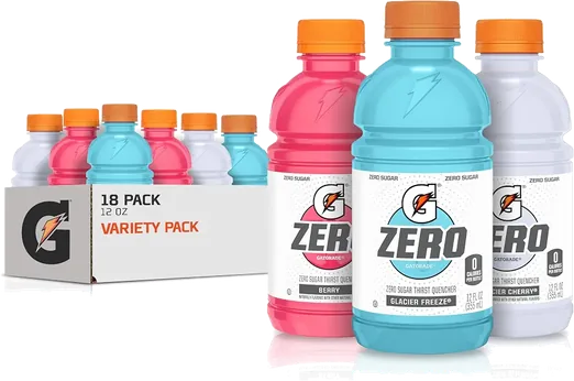 Gatorade Zero Sports Drink Variety Pack, 12 oz (18 pack)