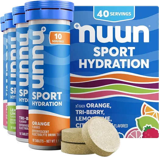 Nuun Sport Electrolyte Tablets, Mixed Flavors (4 pack)
