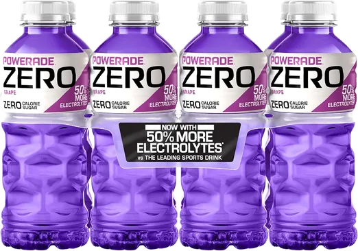 POWERADE Zero Sugar Grape Sports Drink, 20 oz (8 pack)
