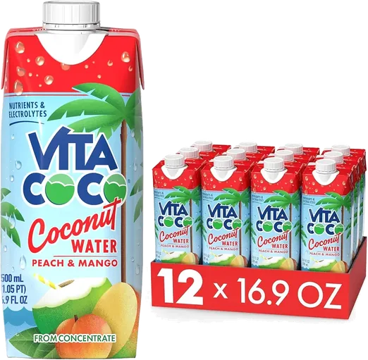 Vita Coco Peach & Mango Coconut Water (12 pack)