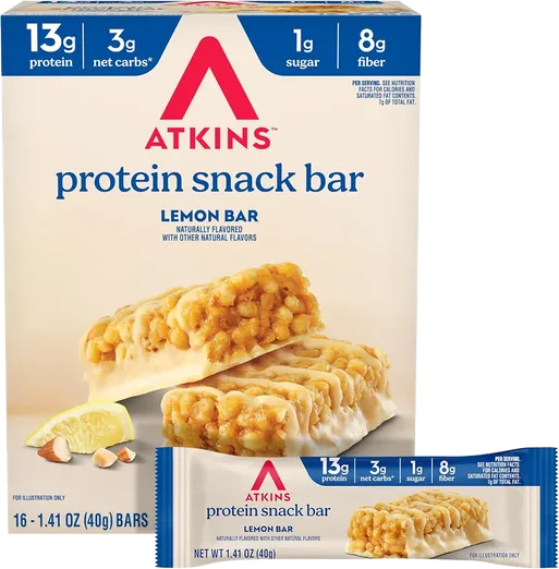 Atkins Lemon Protein Snack Bars (16 count)