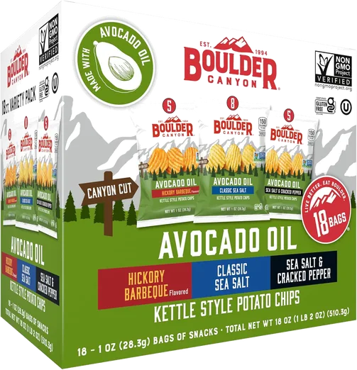 Boulder Canyon Avocado Oil Kettle Chips (18 pack)
