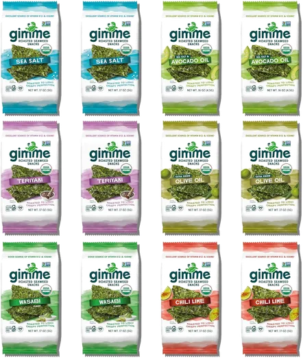 Gimme Organic Roasted Seaweed Variety Pack (12 count)