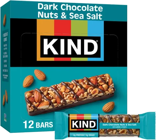 KIND Dark Chocolate Nuts & Sea Salt Bars (12 count)