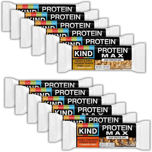 KIND Protein MAX Bar Variety Pack (12 count)