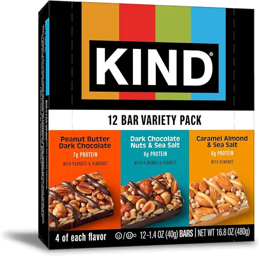 KIND High-Fiber Snack Bar Variety Pack (12 count)