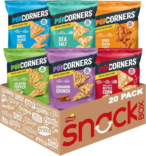PopCorners Popped Corn Chip Variety Pack (20 count)