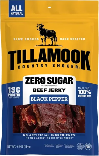 Tillamook Zero Sugar Black Pepper Beef Sticks (6.5 oz)