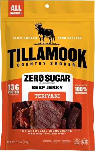 Tillamook Zero Sugar Teriyaki Beef Jerky (6.5 oz)