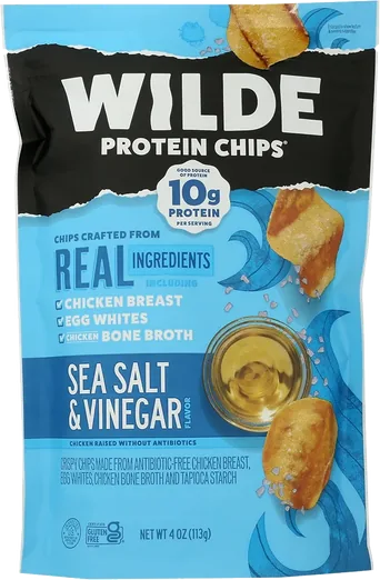 Wilde Sea Salt & Vinegar Protein Chips (4 oz)