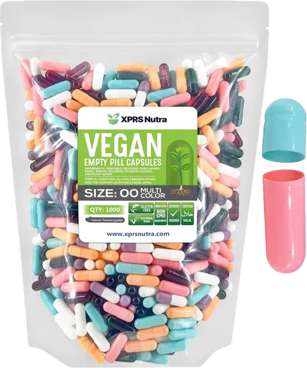 XPRS Nutra Size 00 Empty Vegan Capsules (1,000 count)