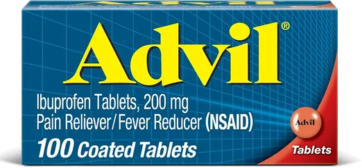 Advil Ibuprofen 200mg Coated Tablets (100 count)