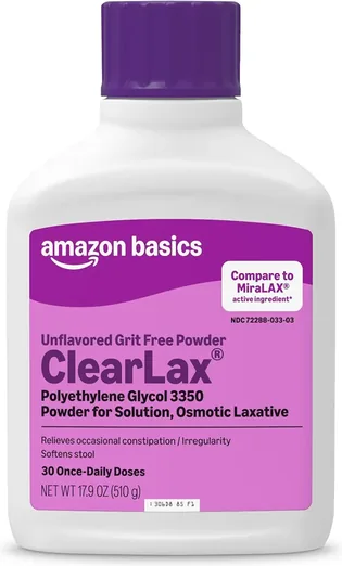 Amazon Basics ClearLax Unflavored Powder (1.11 lb)