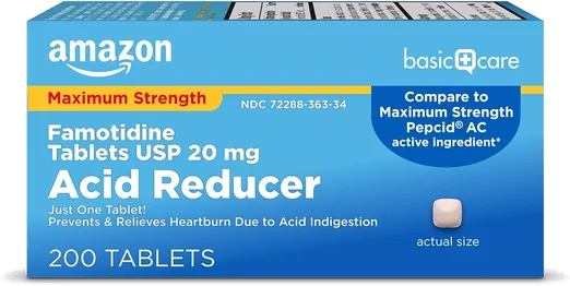 Amazon Basic Care Famotidine 20mg (200 count)