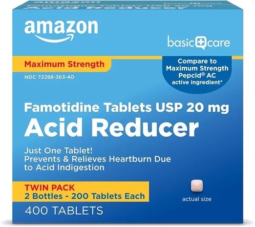 Amazon Basic Care Famotidine 20mg (400 count)