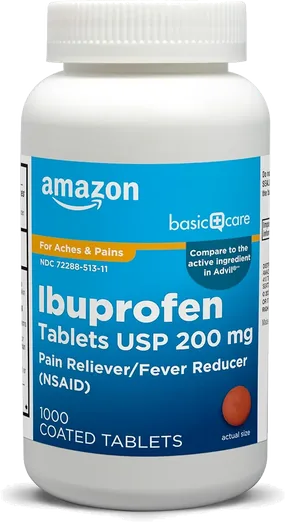 Amazon Basic Care Ibuprofen 200mg (1000 count)