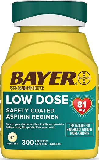 Bayer Low Dose Aspirin 81mg (300 count)