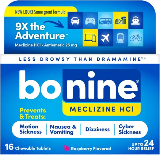 Bonine Non-Drowsy Motion Sickness Tablets (16 count)