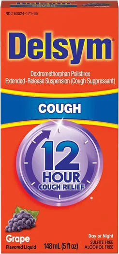Delsym 12-Hour Cough Suppressant, Grape (5 fl oz)