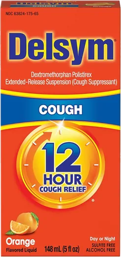 Delsym 12-Hour Cough Suppressant, Orange (5 fl oz)