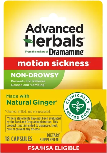 Dramamine Ginger Motion Sickness Capsules (18 count)