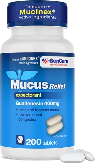 GenCare Guaifenesin 400mg Tablets (200 count)