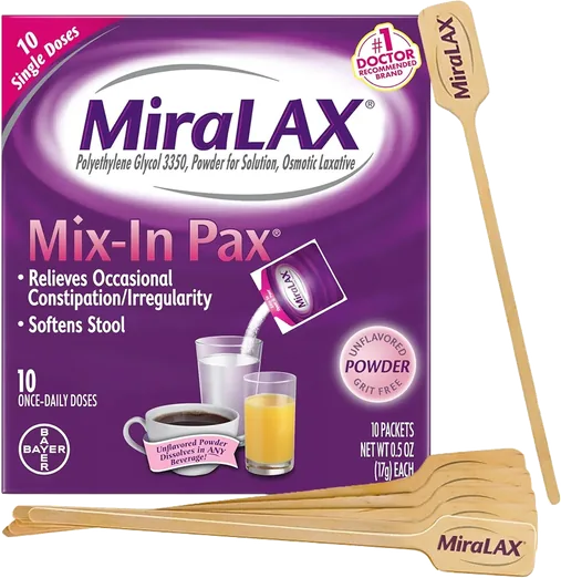 MiraLAX Single-Dose Travel Packets (10 count)