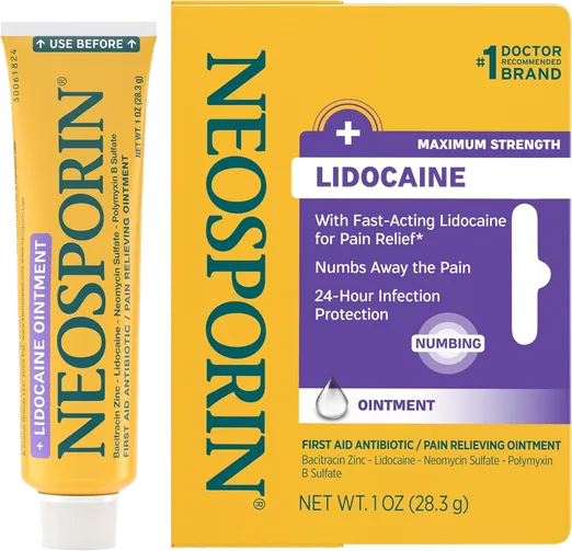 Neosporin + Lidocaine Triple Antibiotic Ointment (1 oz)